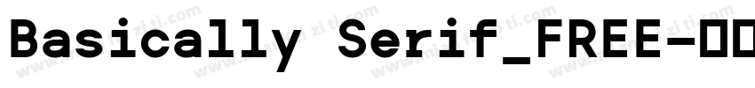 Basically Serif_FREE字体转换